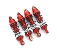RC Absorbers Models Compatible With Arrma For Granite For Grom For Typhon For Mini For Mojave 1/16 1/18 1/14 RC Car Parts Metal Hydraulic Shock Absorber(Red)