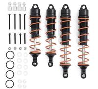 RC Absorbers Models Compatible With ARRMA For Kraton 1/8 RC Car Upgrade Accessories Parts 4pcs 110mm 135mm Metal Oil Shock Absorber(Black)