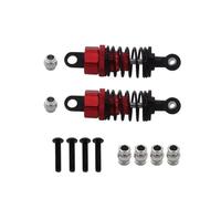 RC Absorbers Models Compatible With Tamiya For TT01 For TT02 1/10 RC Car Upgrade Modification Parts 2Pcs Aluminum Alloy Shock Absorbers(Red)