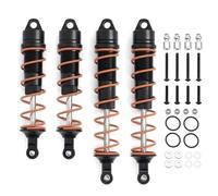 RC Absorbers Models For Arrma 6s For Fire Force For Kraton Infamous Exile 1/7 1/8 4 Pcs 110mm 135mm Metal Oil Shock Absorbers Rc Car Upgrade Parts(Black)