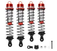 RC Absorbers Models For Arrma Karton 6s For Outcast For Notorious Exb 1/7 1/8 4 Pieces Set Front Rear Shock Absorber Upgrade Parts(Red)