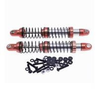 RC Absorbers Models For Rgt 86100 86110 Ftx5579 For Outback Fury 1/10 2 Pieces Full Alloy Oil Filled Front And Rear Shock Absorber Track Parts(Red)