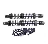 RC Absorbers Models For Rgt 86100 86110 Ftx5579 For Outback Fury 1/10 2 Pieces Full Alloy Oil Filled Front And Rear Shock Absorber Track Parts(Black)