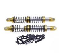 RC Absorbers Models For Rgt 86100 86110 Ftx5579 For Outback Fury 1/10 2 Pieces Full Alloy Oil Filled Front And Rear Shock Absorber Track Parts(Yellow)