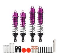 RC Absorbers Parts For Arrma 4s For Outcast For Kraton 1/10 4 Pcs Front Rear Thickened Shock Absorbers Ara330552 Ara330553 Rc Car Parts(Purple)