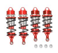 RC Absorbers Parts For Arrma Ara330627 For Limitless 6s For Blx Front Rear Shock Absorber Upgrade Parts(Red)