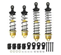RC Absorbers Parts For Arrma For Mojave EXB For Outcast For Notorious For Typhon For Talion 1/7 1/8 4piece Set Of Front Rear Shock Absorbers Vehicle Jump Upgrade Parts(Yellow)