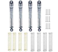 RC Absorbers Parts For Axial For SCX24 Door For Deadbolt C10 For Wrangler For Gladiator For Mustang 1/24 48mm 4pcs Metal Shock Absorbers RC Car Parts(Grey Siver)