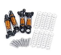 RC Absorbers Parts For Kyosho For Jimny For MINI-Z 4×4 For Wrangler 1/18 1/24 YEAHRUN 4-Piece 37/45mm Metal Adjustable Shock Absorbers RC Car(37mmGold)