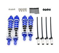 RC Absorbers Parts For Losi For Mojave Dbx-07 For Zd For Racing 1/7 4pcs Metal Front Rear Shock Absorbers Rc Remote Control For Desert For Buggy(Blue)