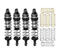 RC Absorbers Parts For Traxxas For Mini For Maxx 107154-1 For Mini For Xrt-108076-1 7075 87mm Metal Alloy Front And Rear Shock Absorbers 3760 10765(Silver)