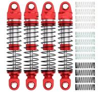 RC Absorbers Parts For Traxxas For TRX4M 1/18 52mm 4pcs Aluminum Front Rear Shock Absorbers RC Crawler Car Upgrade Accessories(Red)