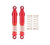 RC Absorbers Parts For Traxxas For TRX4M For Mustang For Defender 1/18 52mm 2pcs Cnc Aluminum Large Diameter Oil-Contained Shock Absorbers RC Crawler(Red,2pcs)