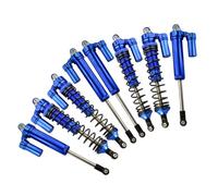 RC Absorbers Parts For Traxxas Infinity For Racer-85076-4 1/7 Aluminum Front And Rear L-Shaped Piggyback Shock Absorbers(Blue)