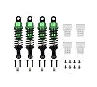 RC Absorbers Parts For WPL C14 C24 For MN D90 D91 MN99 99s 4-piece Metal Oil-filled Adjustable Shock Absorber With Tower RC Car Upgrades Parts(Green)