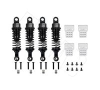 RC Absorbers Parts For WPL C14 C24 For MN D90 D91 MN99 99s 4-Piece Oil Filled Adjustable Metal Shock Absorber With Tower RC Car Upgrade Parts(Black)