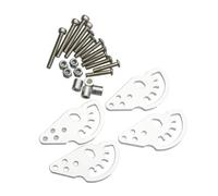RC Accessories Compatible With Axial For SCX10 1/10 RC Crawler Car Upgrade Parts 4Pcs Aluminum Alloy Adjustable Shock Lift Droop Towers Kit(Silver)