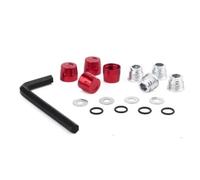 RC Accessories Compatible With Axial For SCX10 90046 For Trxs For TRX4 For TRX6 For Redcat Gen8 For Tamiya For MST M4 Nut Wheel Rim Center Cap 1/10 RC Car(Red)