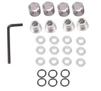 RC Accessories Compatible With Axial For SCX10 For Traxxas For TRX4 1/10 RC Crawler Car Parts 4PCS Aluminum M4 Center Lock Nut Metal Wheel Caps Nuts