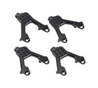 RC Accessories Compatible With Axial For SCX10 II 90046 90047 For Chassis Suspension DIY 4Pcs Aluminum CNC Adjustable Shock Towers Mount 1/10 RC Crawler(Black)