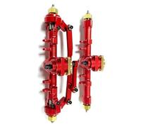 RC Accessories Compatible With Axial For SCX24 1/24 RC Car Upgrade Part Accessories Aluminum Alloy 2pcs Complete Front Rear Axle