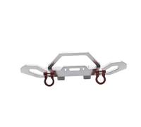 RC Accessories Compatible With HBToys ZP1001 ZP1002 ZP1003 ZP1004 1/10 RC Crawler Car Metal Front Bumper Upgrade Parts Accessories(Silver)