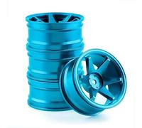 RC Accessories Compatible With HSP For Tamiya For HPI For Kyosho For Sakura D5 For TT02 1/10 RC On-Road Drift Car Wheel Hub Climb Car Wheel Rim(Blue)