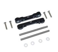 RC Accessories Compatible With LOSI For Lasernut U4 For Tenacity For DB Pro 1/10 RC Car Metal Front Suspension Arm Mount Fixed Block Upgrade Parts(Black)