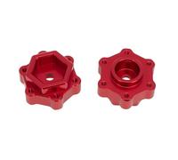 RC Accessories Compatible With Losi For LMT For Monster Truck 1/8 RC Car Upgrade Parts Accessories Metal Hex Adapters Converter(Red)