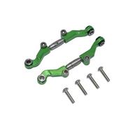 RC Accessories Compatible With LOSI For Mini-T 2.0 2WD For Stadium Truck RTR 1/18 RC Car Metal Adjustable Front Steering Tie Rod Link LOS214013(Green)