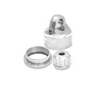RC Accessories Compatible With LOSI For PROMOTO-MX LOS06000 LOS06002 1/4 RC MOTORCYCLE Upgrade Accessories Metal Shock Absorber Cap Cover LOS263008(Silver)