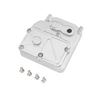 RC Accessories Compatible With MJX For HYPER GO H12Y Remote Control Car Upgrade Accessories Parts Aluminum Alloy Medium Wave Box Shell(Silver)