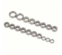 RC Accessories Compatible With Tamiya CC01 1/10 RC Crawler Car For Model Parts 18pcs Metal Sealed Bearing Kit RC Car Metal Bearing Upgrade Accessory