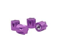 RC Accessories Compatible With Tamiya For Traxxas For TRX4 For TRX6 For Slash D90 D110 1/10 RC Car Upgrade Parts Alloy M4 Nut Wheel Rim Hat Cap(Purple)