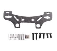 RC Accessories Compatible With Tamiya For TT-02 TT02D TT02R TT02T 1/10 RC Off Road Car Upgrade Parts Accessories Carbon Fiber Pattern Shock Tower