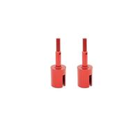 RC Accessories Compatible With Tamiya For TT01 For TT02 For TT02B 51006 1/10 RC Car Upgrade Accessories Parts 2PCS Aluminum Wheel Axle Cup(Red)