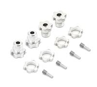 RC Accessories Compatible With Traxxas For E-Revo For E-Maxx For Summit For Revo 3.3 5353X 1/10 17mm Hex Nuts Splined Wheel Hubs RC Car Parts(Silver)