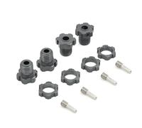 RC Accessories Compatible With Traxxas For E-Revo For E-Maxx For Summit For Revo 3.3 5353X 1/10 17mm Hex Nuts Splined Wheel Hubs RC Car Parts(Grey)