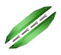 RC Accessories Compatible With Traxxas For MAXX V2 2.0 4S 4WD For Monster Truck 1/10 RC Car Parts Outer Wing Guard For Chassis Nerf Bars Side Skirt Set(Green)