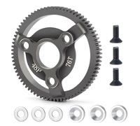 RC Accessories Compatible With Traxxas For Slash 2WD For TSM 2.4G 1/10 RC Car Upgrade Parts Aluminum Spur Gear 48P 74/76/86T Transmission Pinion Gears(76T)