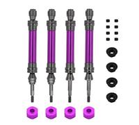 RC Accessories Compatible With Traxxas For Slash For Rustler For Stampede For Hoss For VXL 1/10 RC Car Parts 1 Set Metal CVD Front And Rear Drive Shafts
