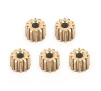 RC Accessories Compatible With WPL D12 D42 1/10 RC Car Upgrade Parts Spare Replacement Accessories 5Pcs 12T Brass Pinion Gear Motor Gear