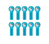 Rc Accessories For 10PCS M2 Link Tie Rod End Metal For Universal Joint Ball Head Buckle Steering Pushrod For Mini Connecting Rods For RC Boats(Blue)