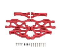 Rc Accessories For Arrma For Infraction For Limitless 6s For Typhon 6s 1/7 1/8 6pcs Metal Front And Rear Suspension Arm Set Rc Car Upgrade Parts(Red)
