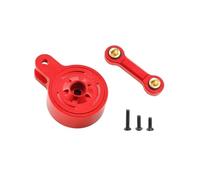 Rc Accessories For Arrma For Mojave For Typhon For Vendetta 1/8 Metal 23T 25T Servo Saver With Fixed Link RC Upgrade Parts Accessories(Red,23t)