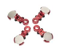 Rc Accessories For Axial For SCX10 For D90 For HSP 1/10 Magnetic Stealth Invisible Body Shell Mount Kit RC Car Upgrade Parts Accessories Replacement(Red)