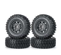 Rc Accessories For Axial For SCX24 90081 1/24 4PCS 49x18mm Beadlock Micro Crawler Wheel Rims Tires Set RC Crawler Car