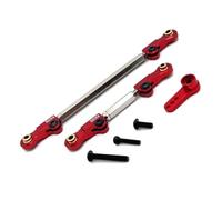 Rc Accessories For Hyper GO For MJX H12Y + Metal Steering Rod Servo Arm Rc Crawler Car Truck For Buggy Upgrade Parts Accessories(Red)
