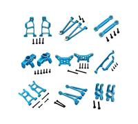 Rc Accessories For MJX 14211 1/14 Metal Modification Kit Set Steering Cup For Swing Arm Pull Rod Shell Support RC Car Upgrade Spare Parts(Blue)