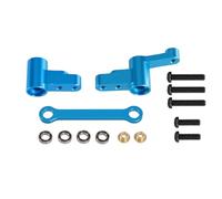 Rc Accessories For MJX For Hyper Go 14301 14302 14303 1/14 Metal Steering Components RC Car Upgraded Parts Accessories(Blue)